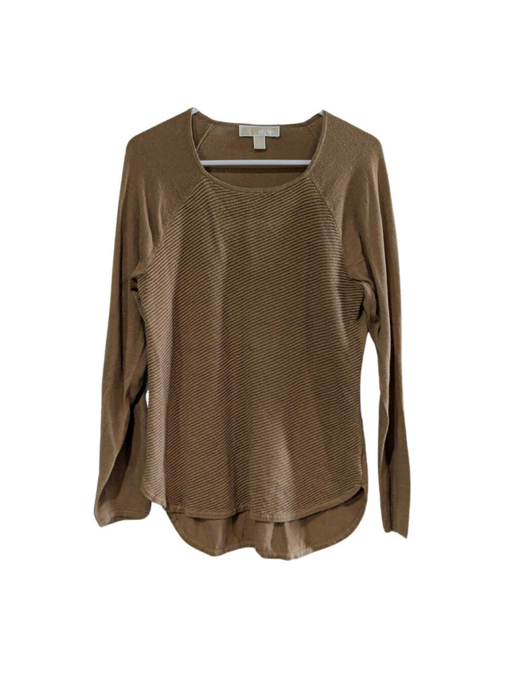 Michael Kors Women's Sweater Light Brown, Size Small, Long Sleeve, Lightweight